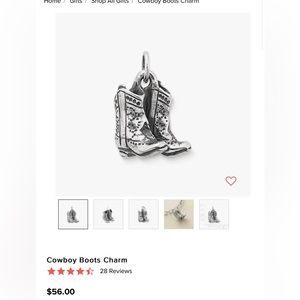 James Avery Double Boot Charm